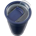 Mipsy Clear Double-Wall Tumbler in Recycled Plastic, 16 oz - Navy - Detail 3