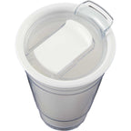 Mipsy Clear Double-Wall Tumbler in Recycled Plastic, 16 oz - White - Detail 2