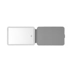Mirror with an LED Light Full Color - White with Silver - Open