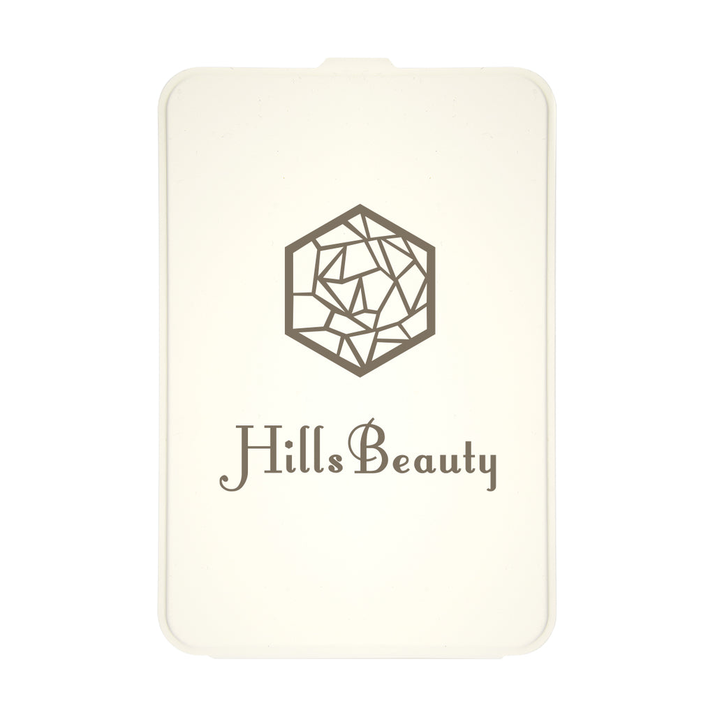 Mirror with an LED Light Full Color - White with Silver - Silk Screen