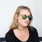Mirrored Malibu Sunglasses with a Smoked Frame - Lifestyle_Silkscreen