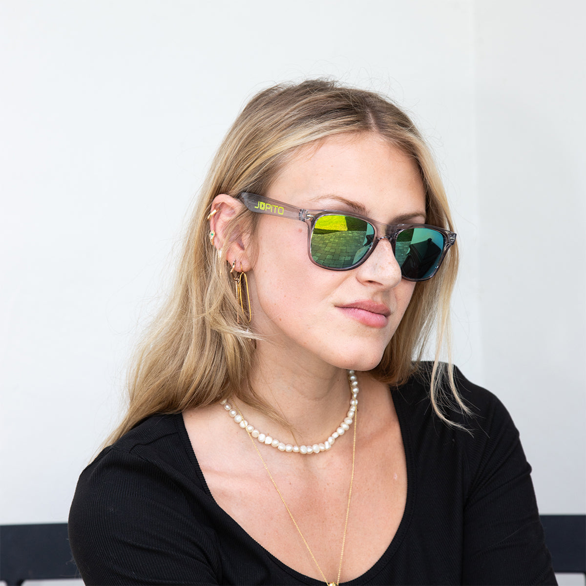 Mirrored Malibu Sunglasses with a Smoked Frame - Lifestyle_Silkscreen