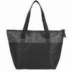 Mist Recycled Non-Woven Tote Cooler for 9 Cans - Black - Back