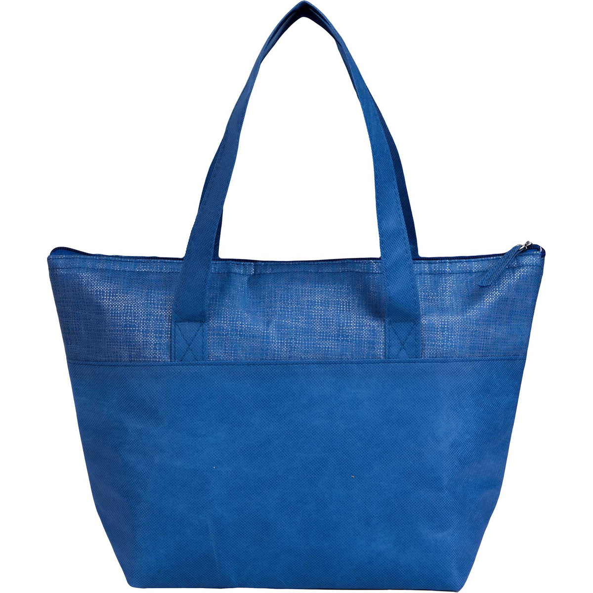 Mist Recycled Non-Woven Tote Cooler for 9 Cans - Royal - Back