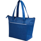 Mist Recycled Non-Woven Tote Cooler for 9 Cans - Royal - Left Angle