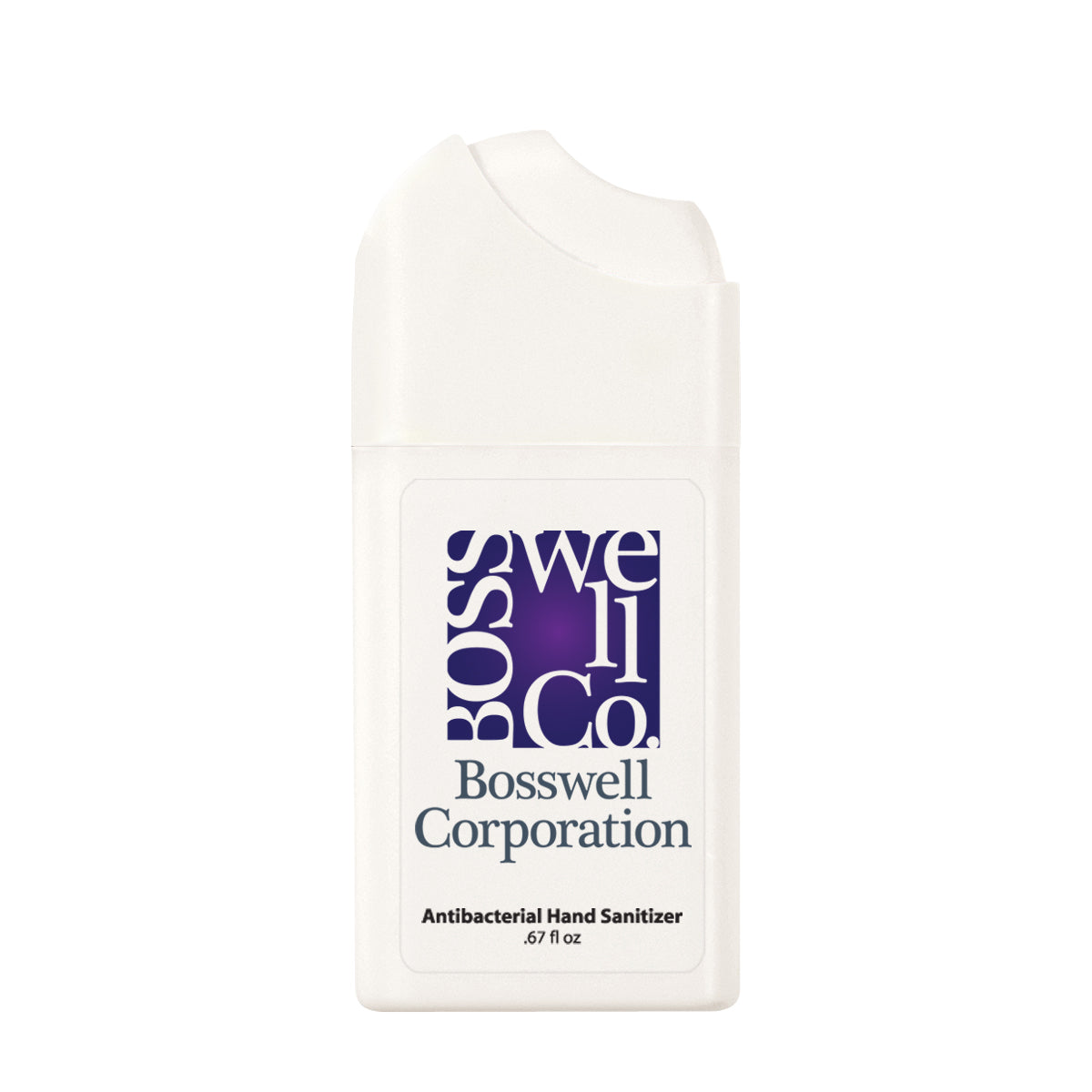 Misting Hand Sanitizer Spray, 0.67 oz - White - Full Color on a Clear Label