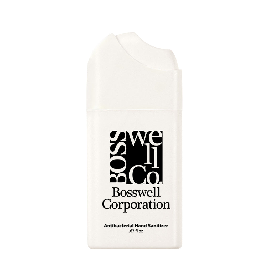 Misting Hand Sanitizer Spray, 0.67 oz - White - Pad Print