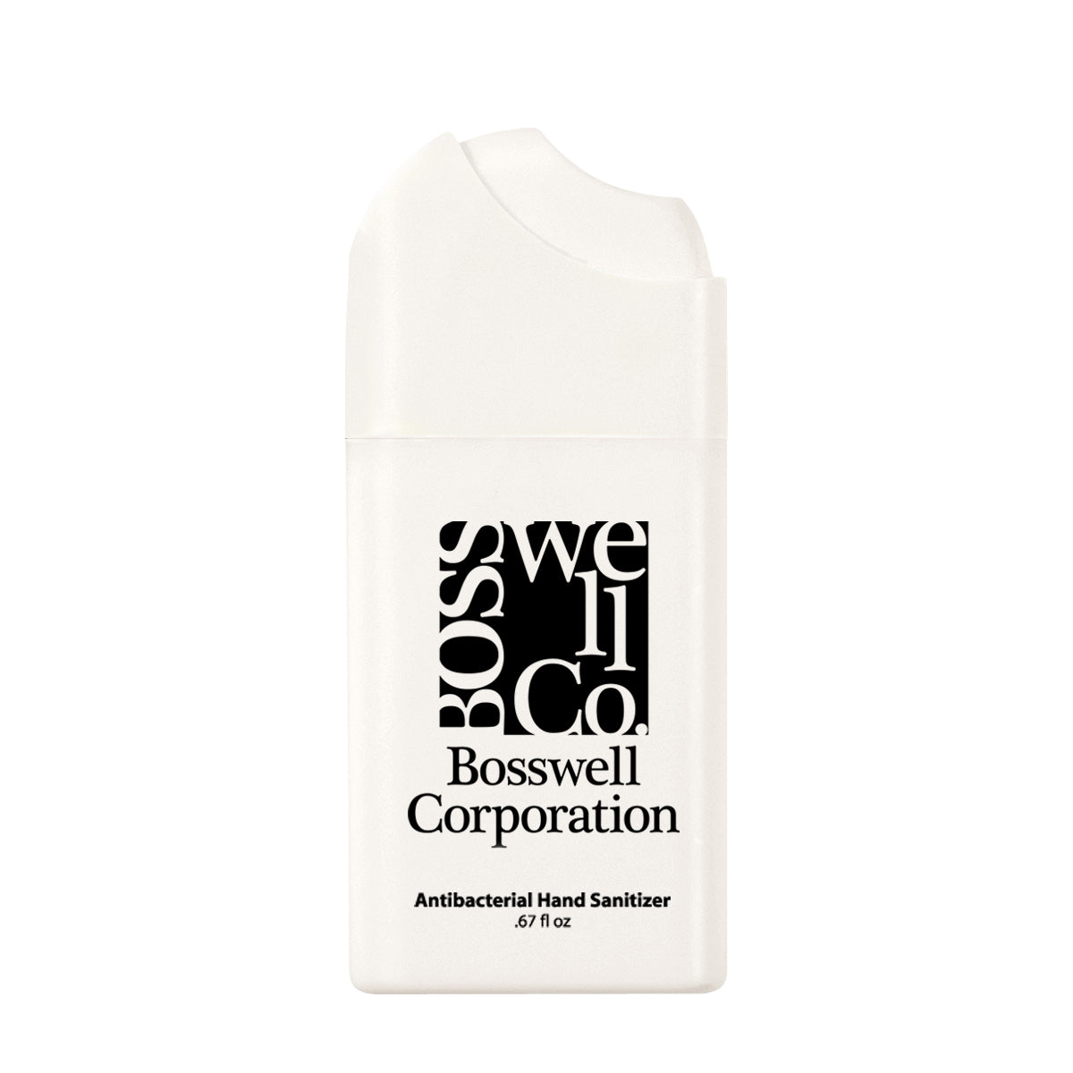 Misting Hand Sanitizer Spray, 0.67 oz - White - Pad Print
