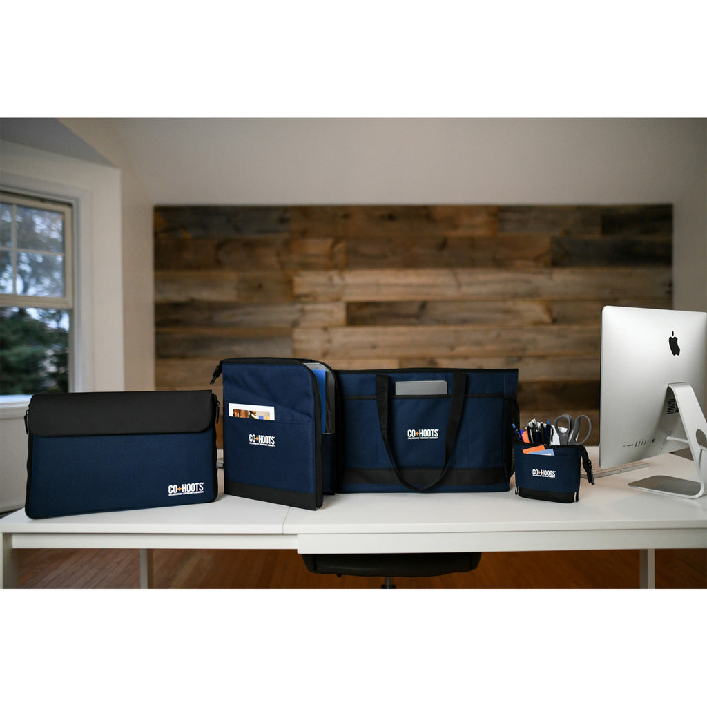 Mobile Office Commuter Sleeve for 15 Inch Laptops Transfer - Navy - View 2