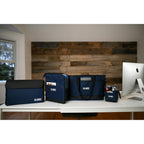 Mobile Office Commuter Sleeve for 15 Inch Laptops Transfer - Navy - View 2