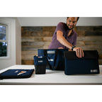 Mobile Office Commuter Sleeve for 15 Inch Laptops Transfer - Navy - View 4