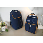 Mobile Office Hybrid Laptop Backpack with Desk Organizer Embroidery - Navy Heather - View 9