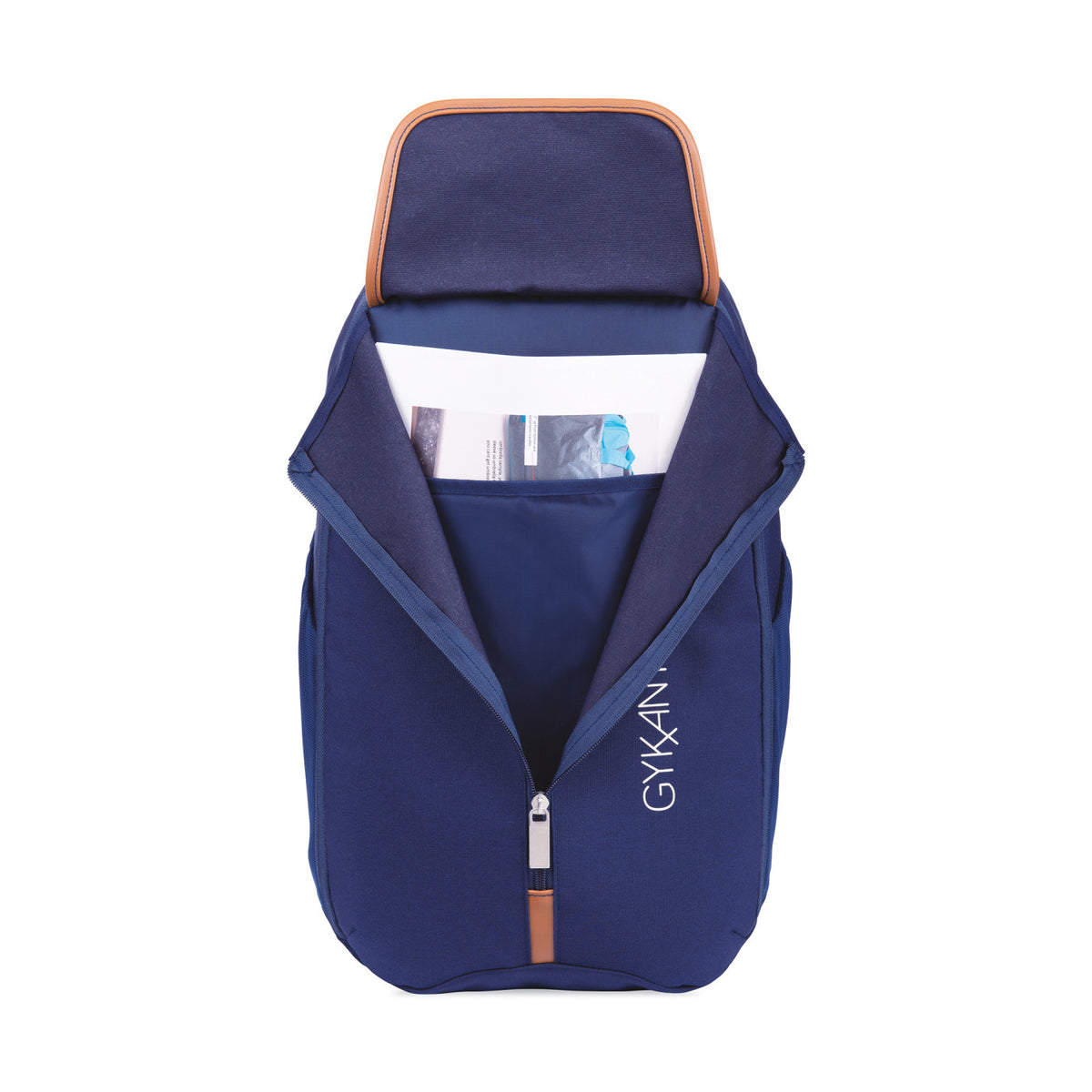 Mobile Office Hybrid Laptop Backpack with Desk Organizer Transfer - Navy Heather - View 2