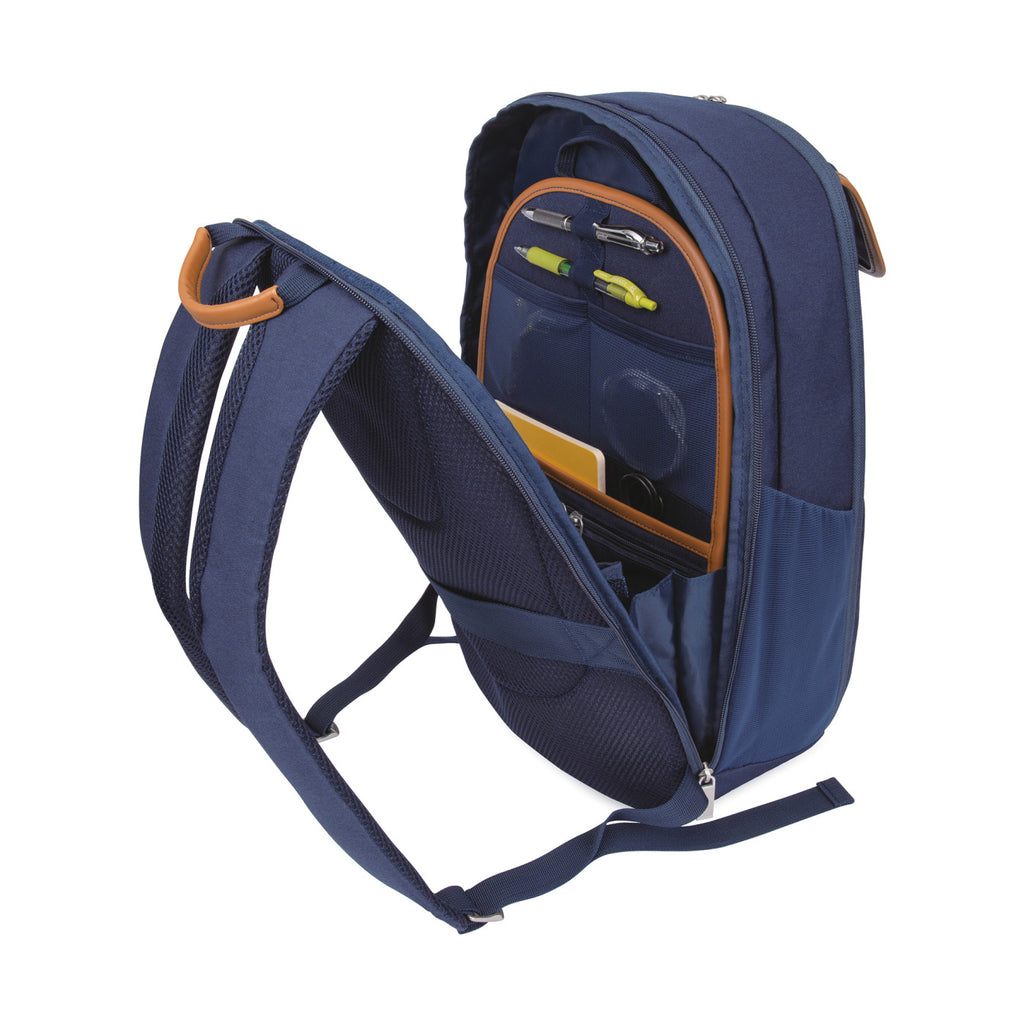 Mobile Office Hybrid Laptop Backpack with Desk Organizer Transfer - Navy Heather - View 5