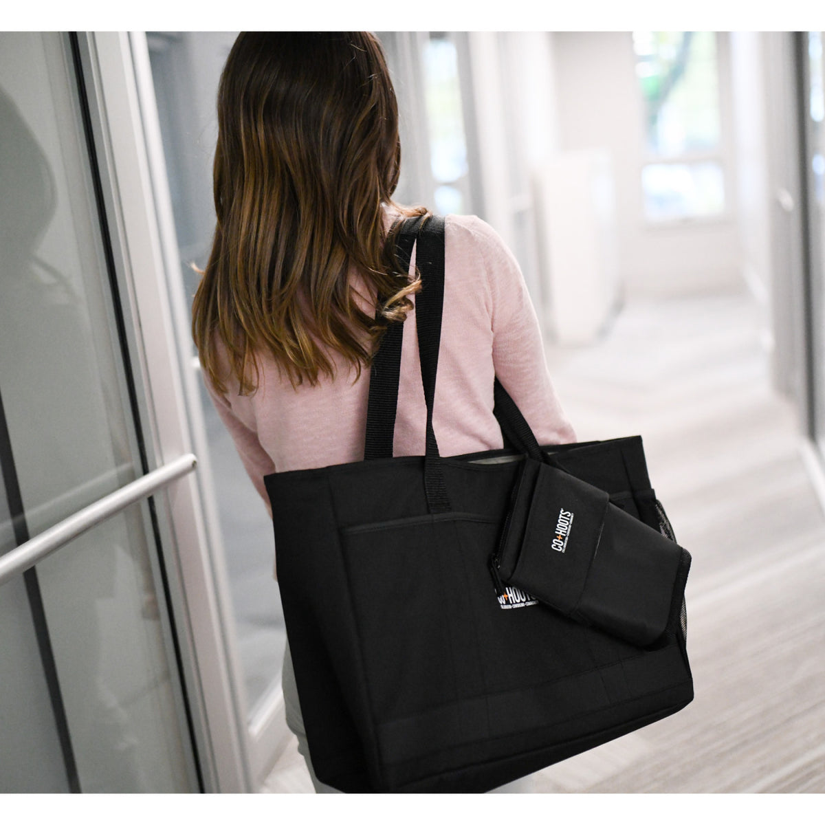 Mobile Office Laptop Tote, 17 Inch Transfer - Black - View 5