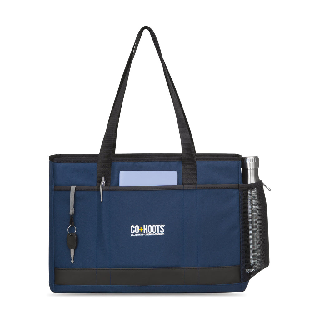 Mobile Office Laptop Tote, 17 Inch Transfer - Navy - View 1