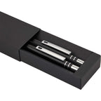 Mod Matte Pen and Pencil Set in Recycled Aluminum Full Color - Black - Detail 3