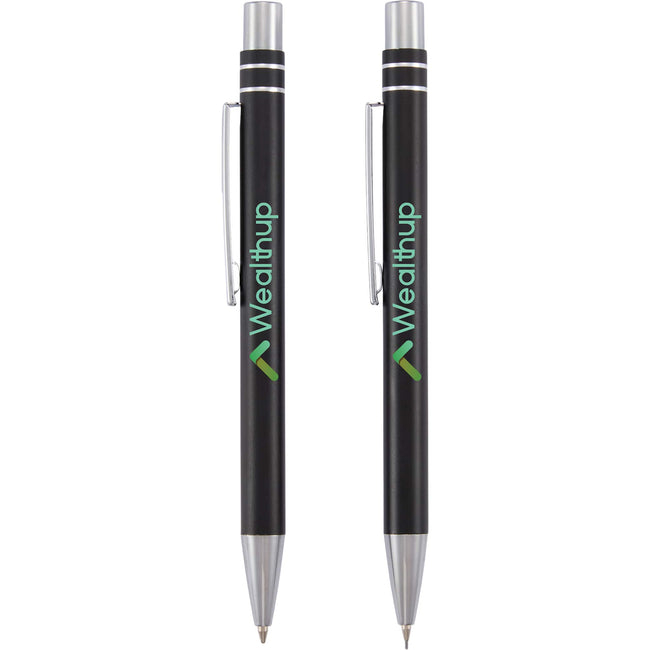 Mod Matte Pen and Pencil Set in Recycled Aluminum Full Color