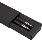 Mod Matte Pen and Pencil Set in Recycled Aluminum Laser Engraving - Black - Detail