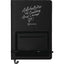Moda Hardbound Notebook with Phone Pocket, 6 x 8 Inches - Black - Front