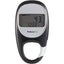 Modern Pedometer with Clock in a Gift Box Full Color - Black - Front