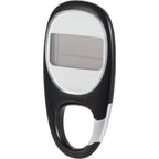 Modern Pedometer with Clock in a Gift Box Full Color - Black - Left Angle