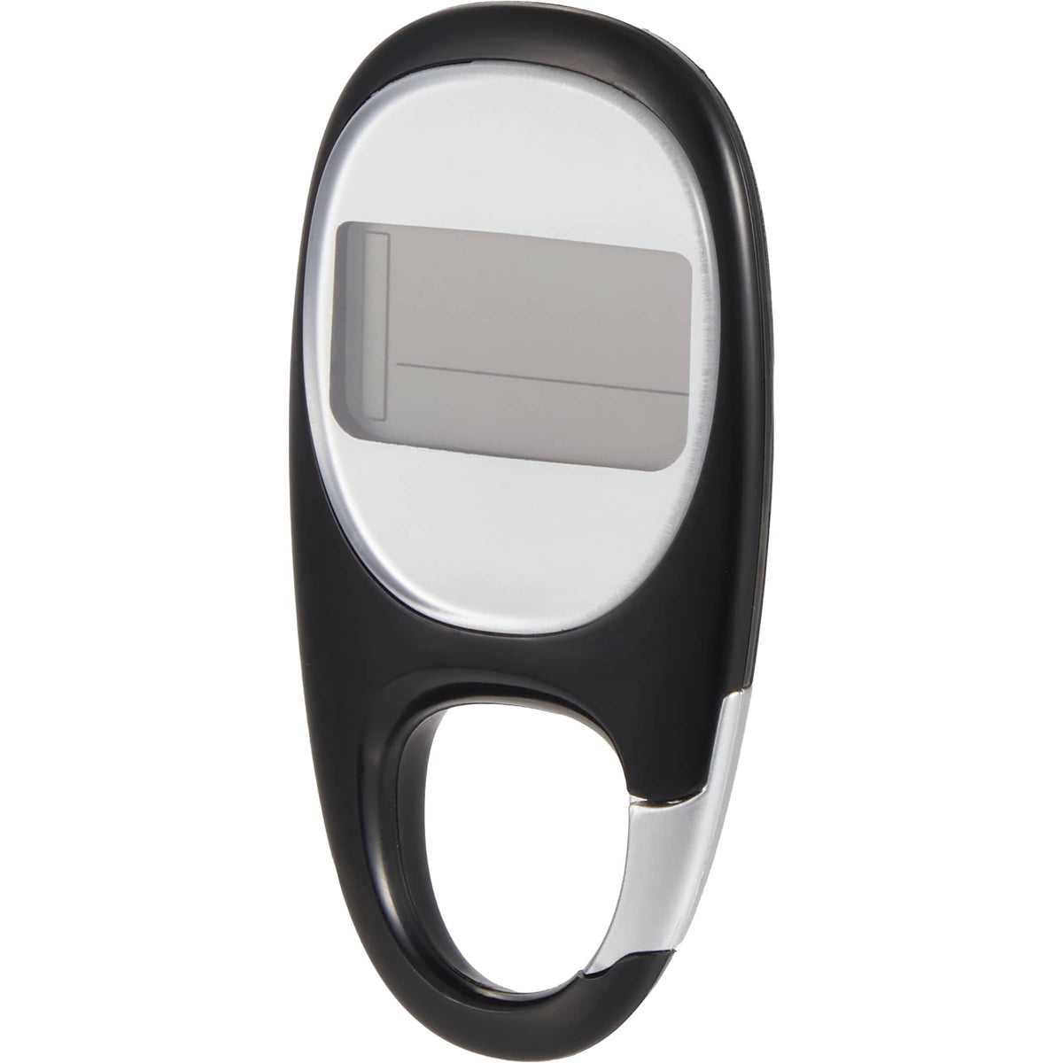 Modern Pedometer with Clock in a Gift Box Full Color - Black - Left Angle