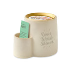 Modern Sprout Ember Earth Soy Candle and Planter - Stone/ Pollination - View 1