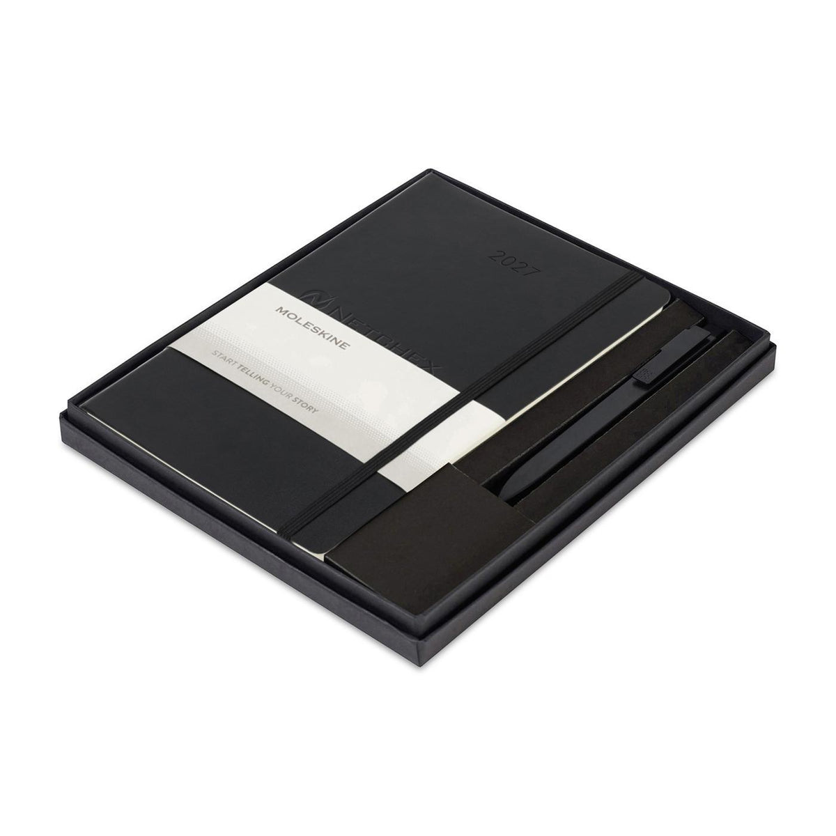 Moleskine 2027 Weekly Planner and GO Pen Set, Soft Cover - Black - View 1