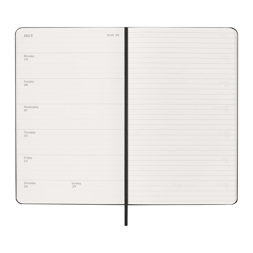 Moleskine 2027 Weekly Planner with Hard Cover, Large - Black - View 3