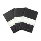 Moleskine Cahier Journal Three Pack, Pocket Debossing - Black - View 1