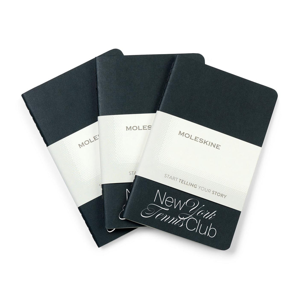 Moleskine Cahier Journals and GO Pen Gift Set, Pocket Debossing - Black - View 2