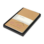 Moleskine Cahier Journals in a Gift Box, Large Debossing - Kraft - View 1