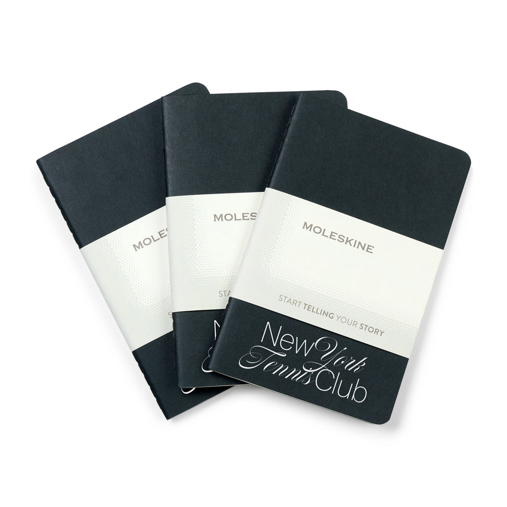Moleskine Cahier Journals in a Gift Box, Pocket Debossing - Black - View 2
