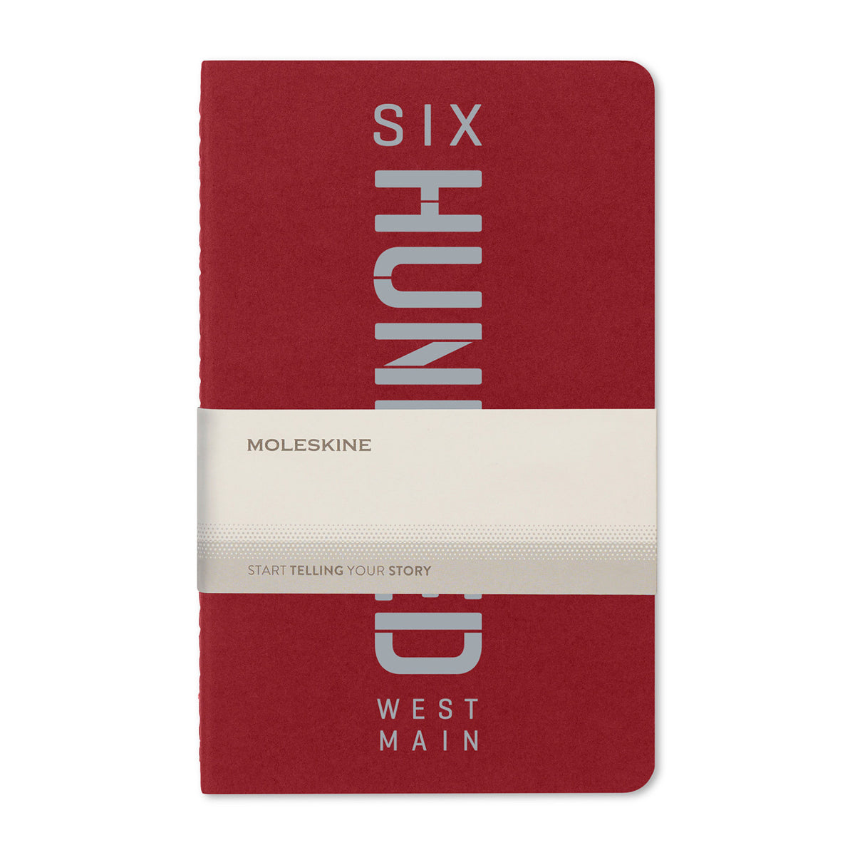 Moleskine Cahier Ruled Journal, Large - Cranberry Red - View 2