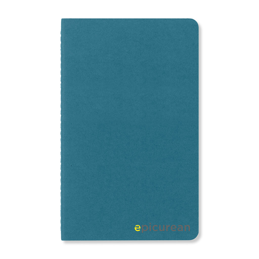 Moleskine Cahier Ruled Journal, Large Debossing - Brisk Blue - View 1