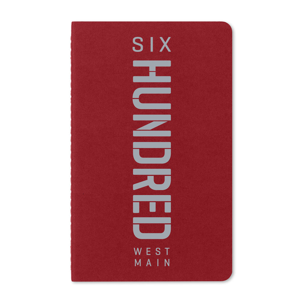 Moleskine Cahier Ruled Journal, Large Debossing - Cranberry Red - View 1