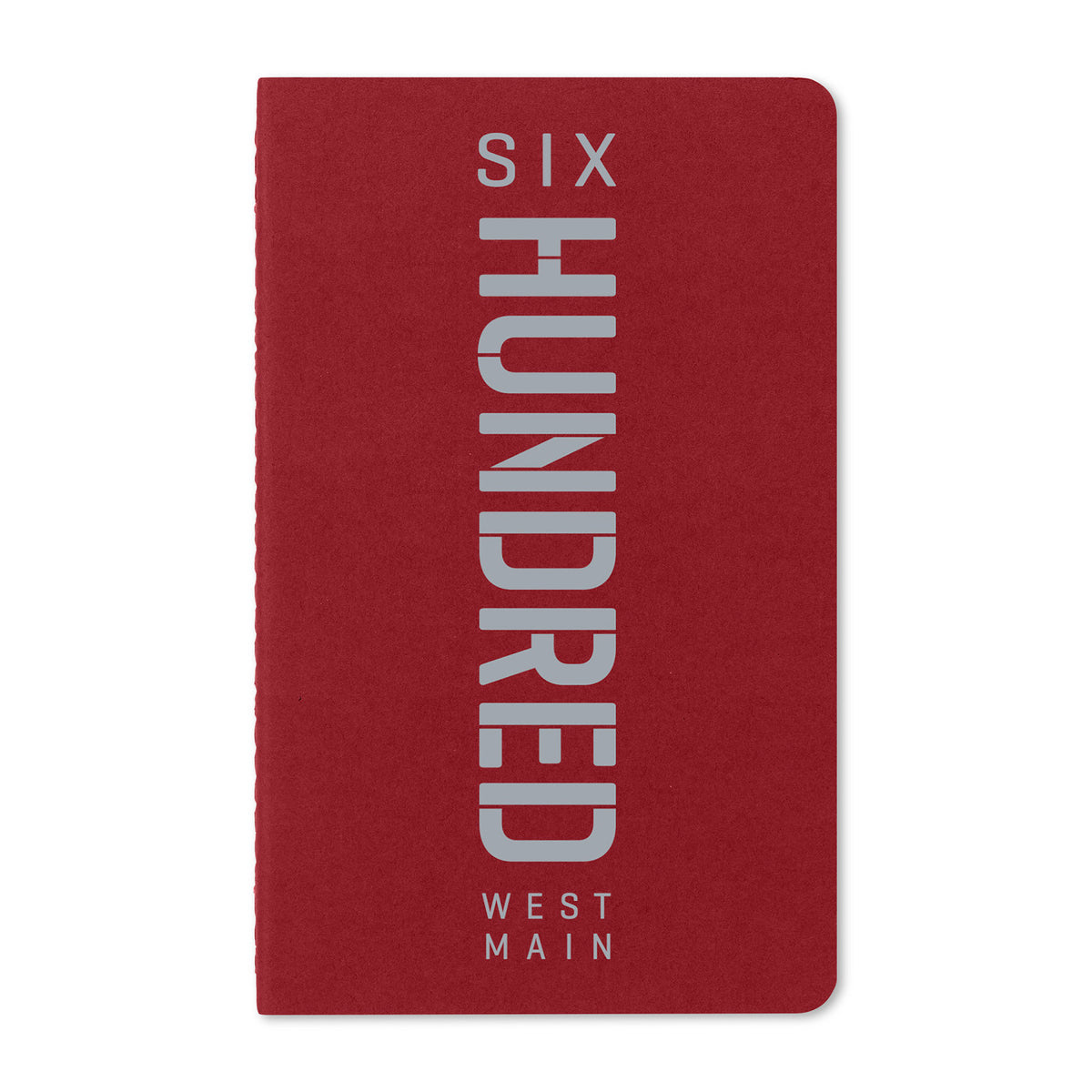 Moleskine Cahier Ruled Journal, Large Debossing - Cranberry Red - View 1