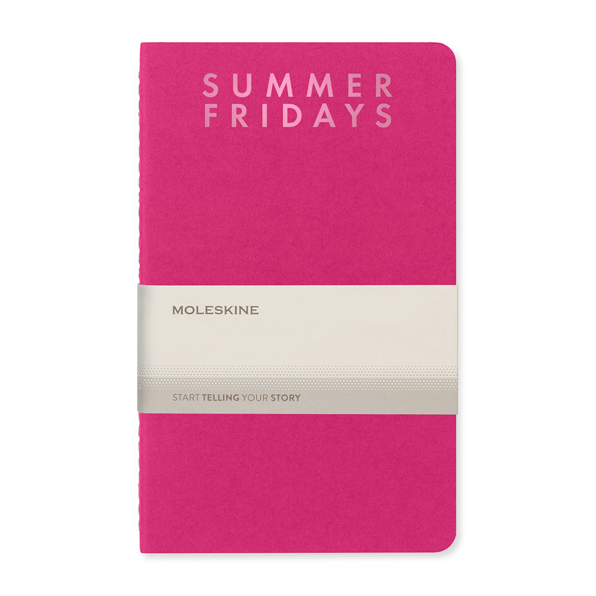 Moleskine Cahier Ruled Journal, Large Debossing - Kinetic Pink - View 2