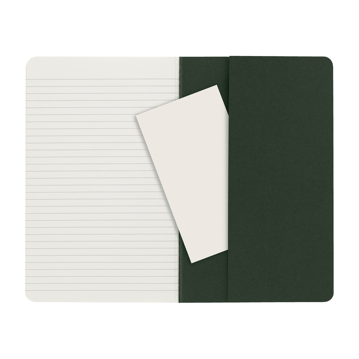 Moleskine Cahier Ruled Journal, Large Debossing - Myrtle Green - View 3