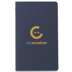 Moleskine Cahier Ruled Journal, Large Debossing - Sapphire - View 2