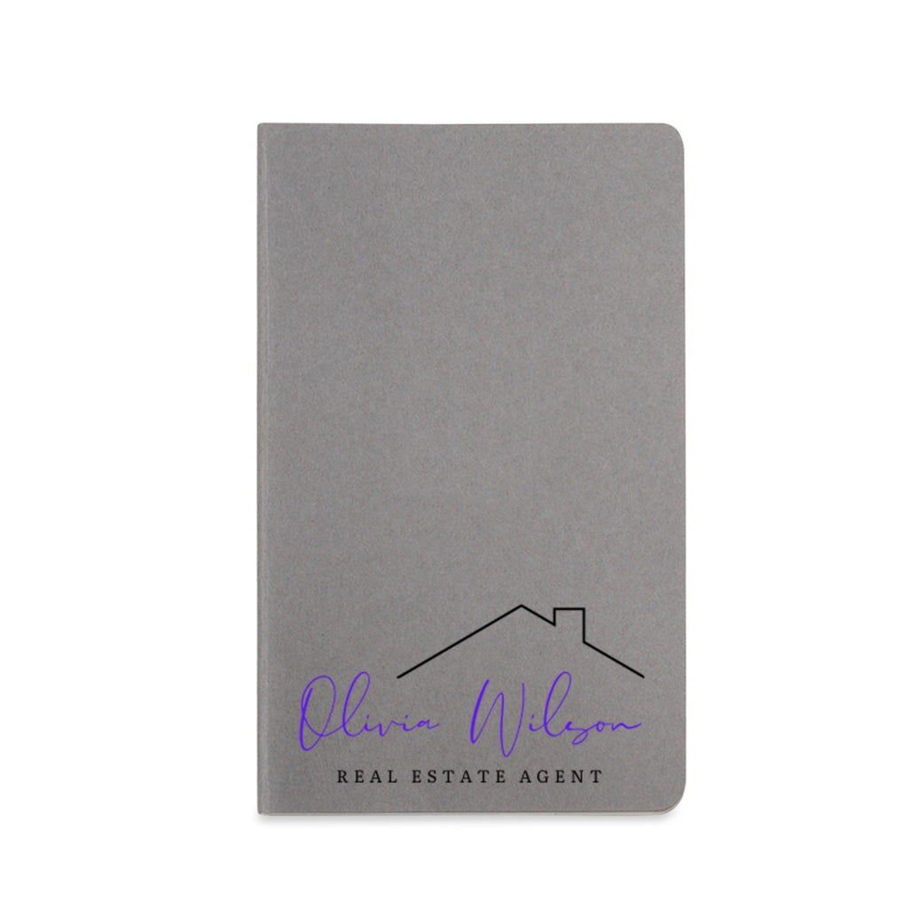 Moleskine Cahier Ruled Journal, Large - Pebble Grey - View 1