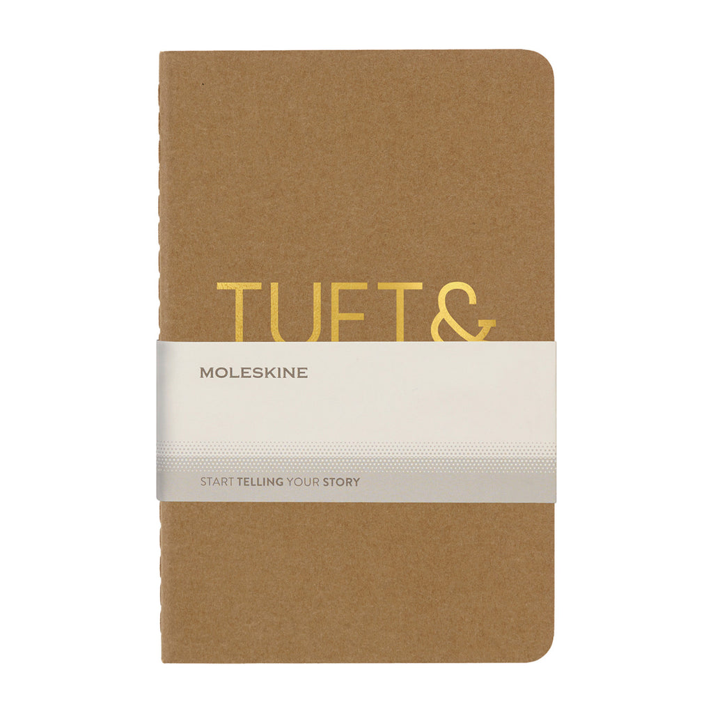 Moleskine Cahier Ruled Journal, Pocket Debossing - Kraft - View 2