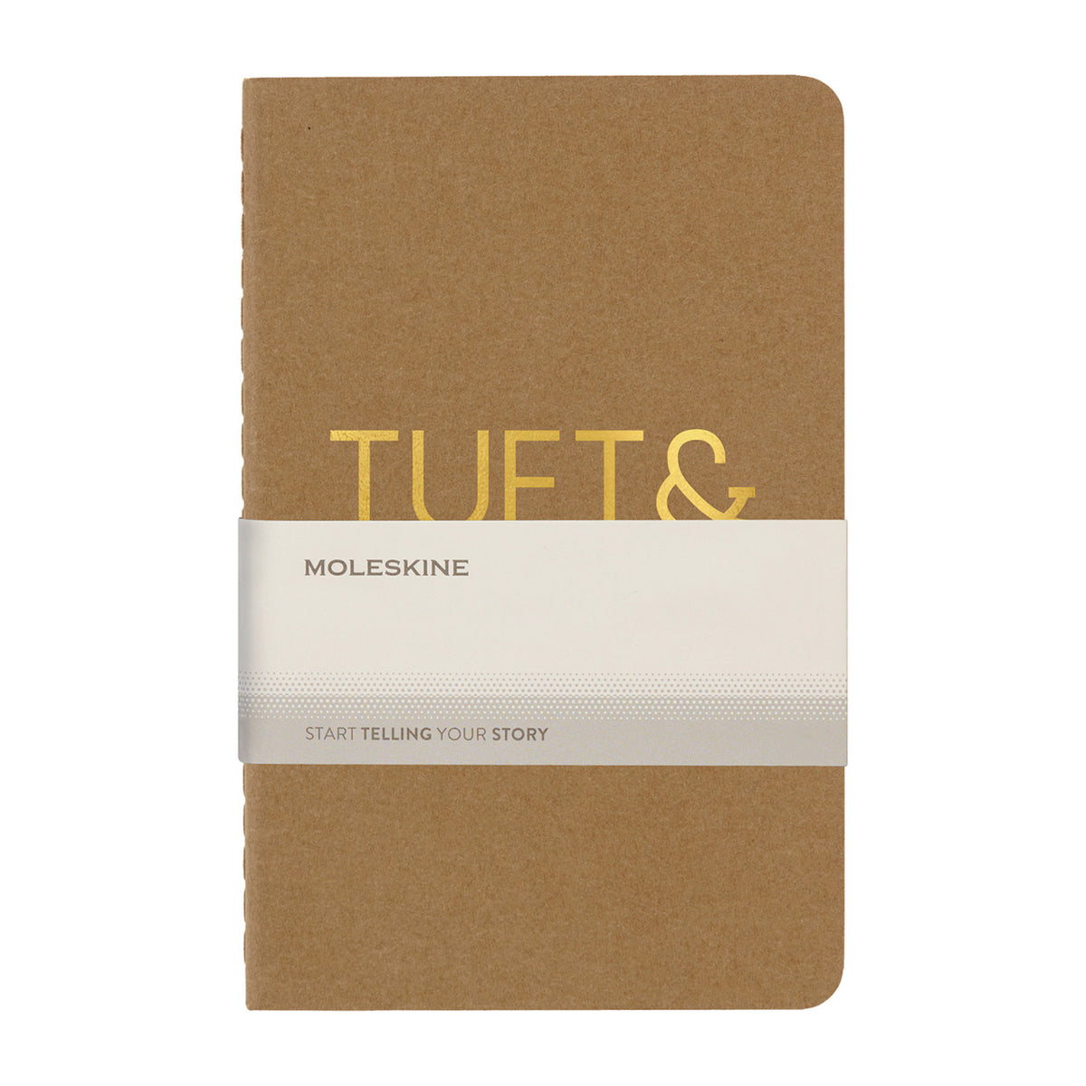 Moleskine Cahier Ruled Journal, Pocket Debossing - Kraft - View 2