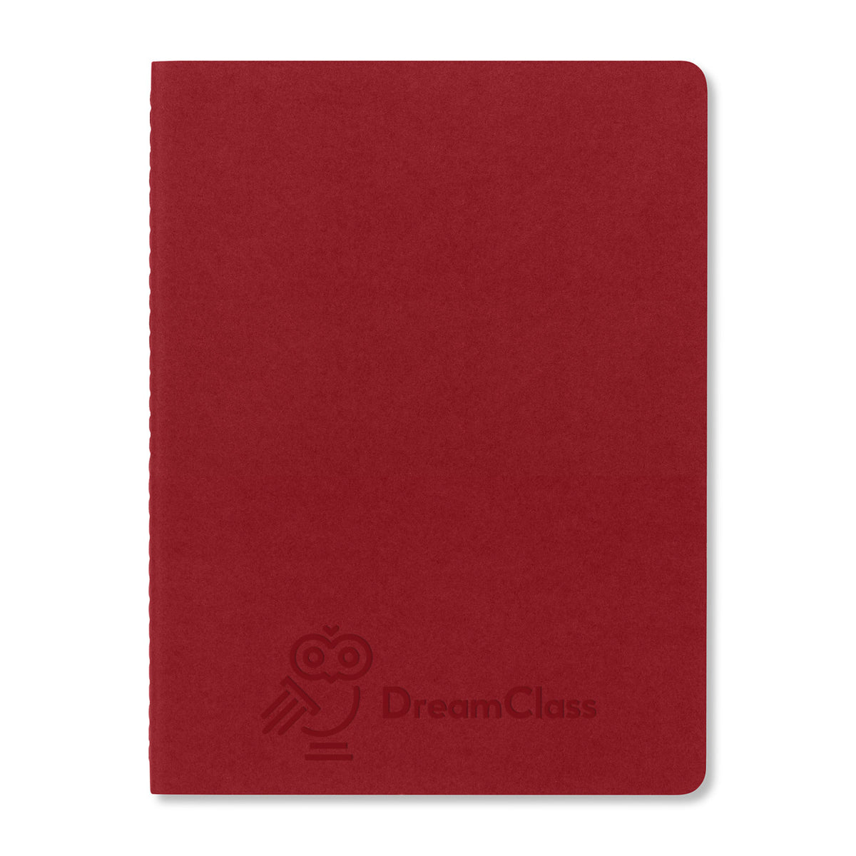 Moleskine Cahier Ruled Journal, X-Large Debossing - Cranberry Red - View 1