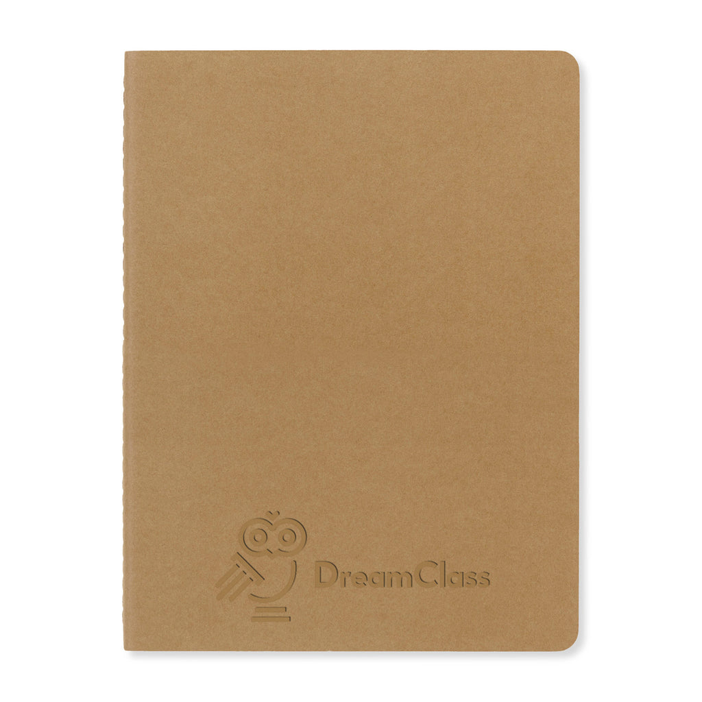 Moleskine Cahier Ruled Journal, X-Large Debossing - Kraft - View 1