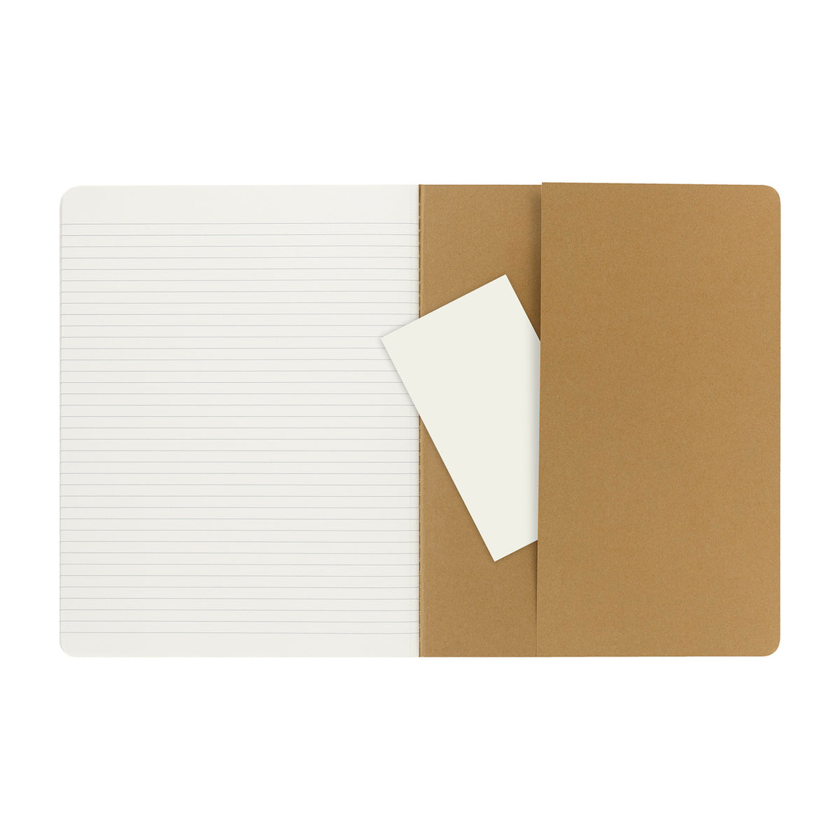 Moleskine Cahier Ruled Journal, X-Large Debossing - Kraft - View 4