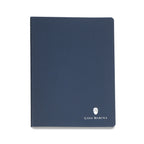 Moleskine Cahier Ruled Journal, X-Large Debossing - Navy Blue - View 1