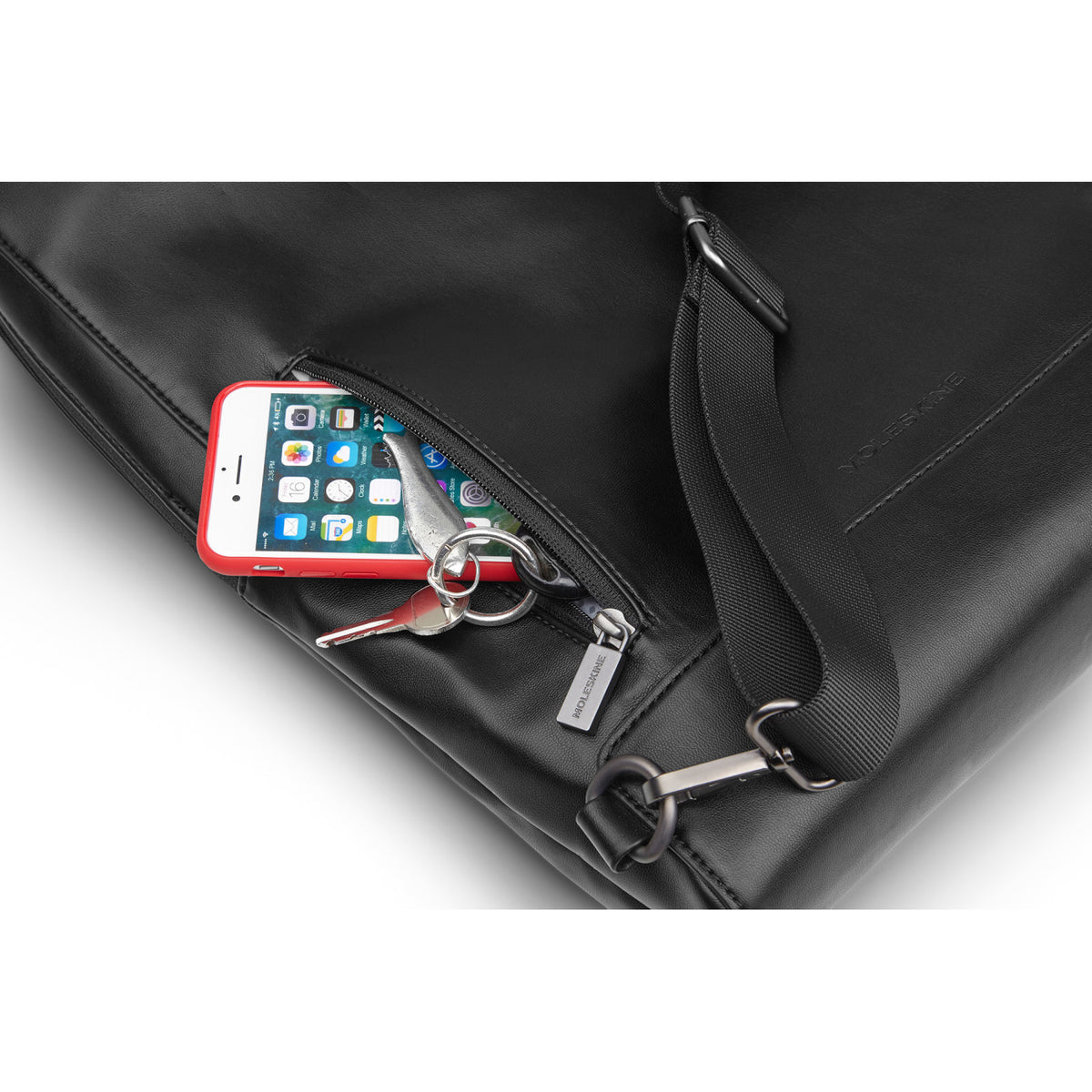 Moleskine Classic Vertical Device Bag with Notebook Embroidery - Black - View 2