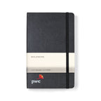 Moleskine Expanded Hard Cover Ruled Notebook, Large Debossing - Black - View 3